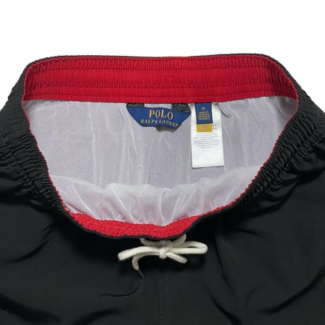 POLO RALPHLAUREN　 "INNER COLOR" SWIM SHORTS (BLACK)