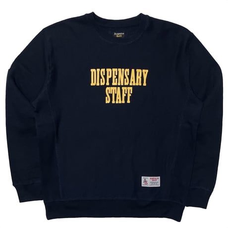 ACAPULCO GOLD　"DISPENSARY STAFF" CREWNECK SWEAT (NAVY)