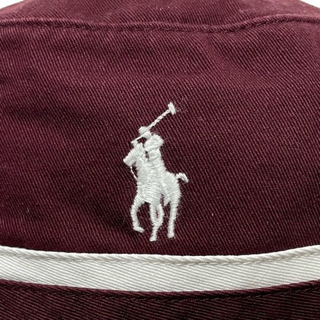 POLO RALPHLAUREN　"STRIPE BAND" BUCKET HAT