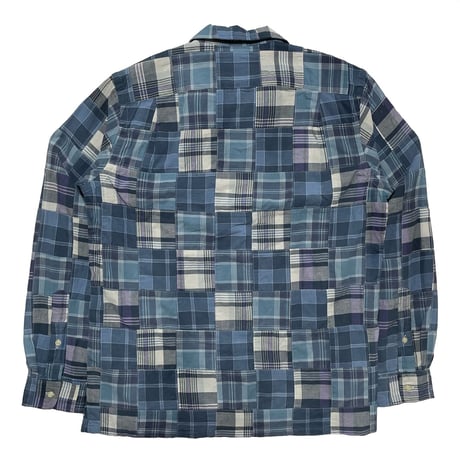 POLO RALPHLAUREN　"PATCH WORK" L/S OPEN COLLA SHIRT