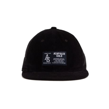ACAPULCO GOLD　"TWO-TONE CORDUROY" 6-PANEL CAP (BLACK)
