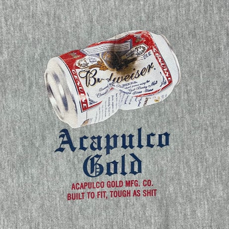 ACAPULCO GOLD　CAN CREW SWEAT (HEATHER GREY)
