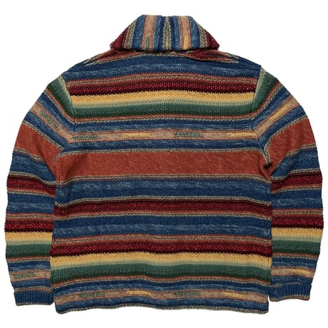 RRL RALPHLAUREN　"STRIPED SHAWL-COLLAR" CARDIGAN