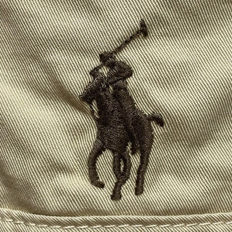 POLO RALPHLAUREN　"KHAKI/PLAID" REVERSIBLE BUCKET HAT