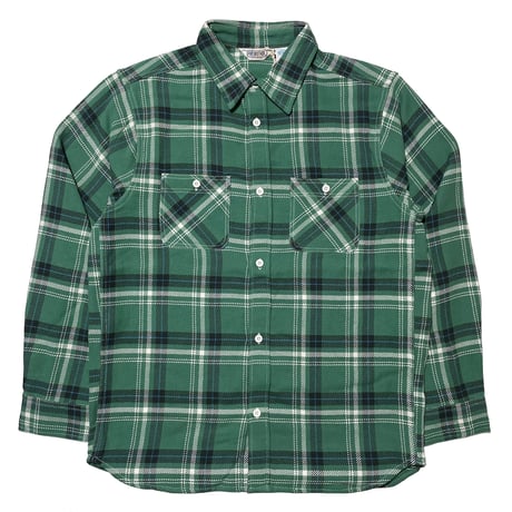 FIVE BROTHER　WORK SHIRTS (GREEN CHECK)