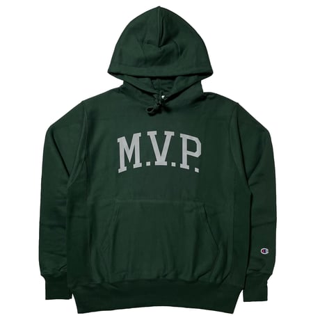 Champion/M.V.P.　"REFLECTOR COLLEGE "M.V.P." LOGO" HOODY (GREEN)