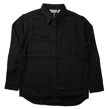 FIVE BROTHER　WORK SHIRTS (BLACK PLAIN)