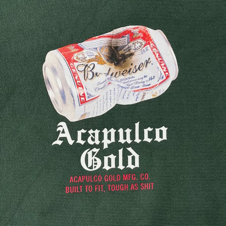 ACAPULCO GOLD　CAN CREW SWEAT (FOREST GREEN)