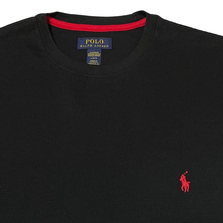 POLO RALPHLAUREN　THERMAL L/S Tee (BLACK)