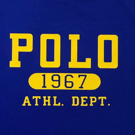 POLO RALPHLAUREN　"LOGO PRINT" S/S Tee (BLUE)