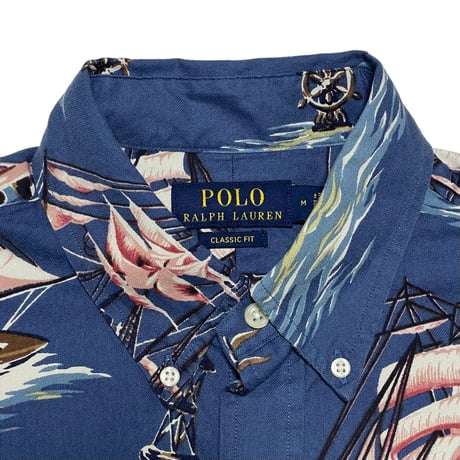 POLO RALPHLAUREN　"SHIP PRINTED" BUTTON DOWN SHIRT