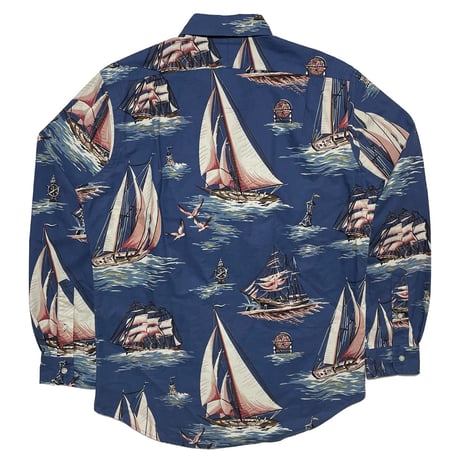 POLO RALPHLAUREN　"SHIP PRINTED" BUTTON DOWN SHIRT