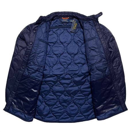 POLO RALPHLAUREN　"PADDED" QUILTING OVERSHIRT (NAVY)