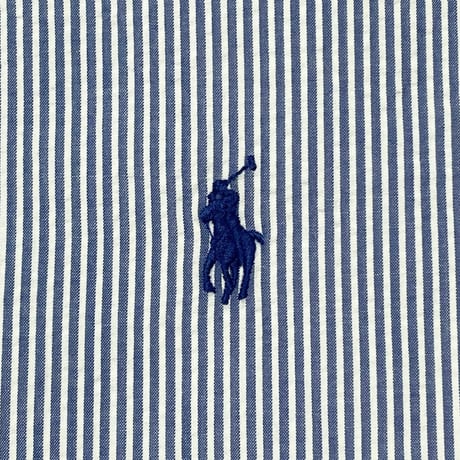 POLO RALPHLAUREN　"GUARANTEED TO WRINKLE" SEERSUCKER SHIRT (BLUE)