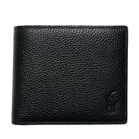 POLO RALPHLAUREN　LEATHER WALLET (BLACK)