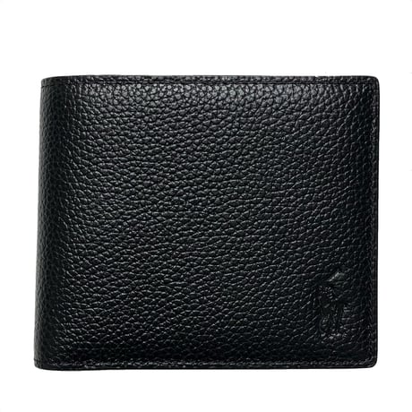 POLO RALPHLAUREN　LEATHER WALLET (BLACK)