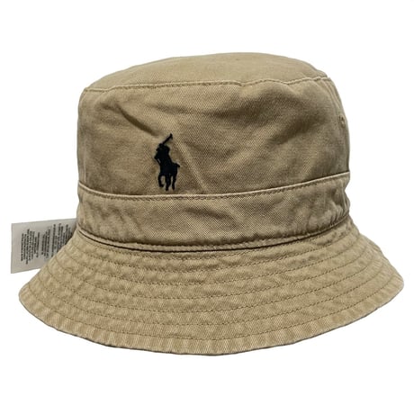 POLO RALPHLAUREN　"PLAID/BEIGE" REVERSIBLE BUCKET HAT