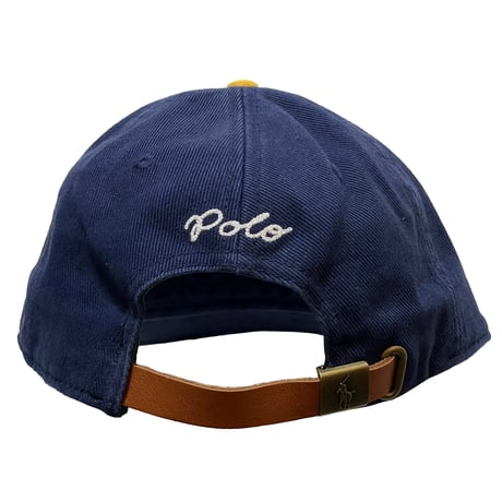 POLO RALPHLAUREN　COLLEGE BASEBALL CAP (NAVY&GOLD)