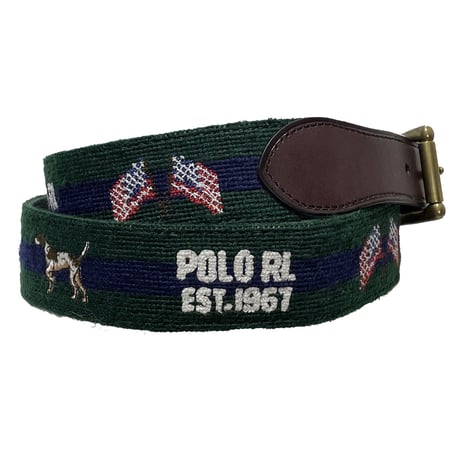 POLO RALPHLAUREN　"FLAG" CLOTH BELT