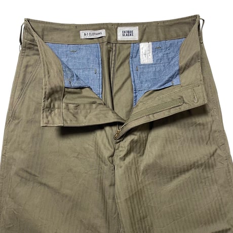 M.V.P. x CORONA　 "HERRINGBONE" DESERT SLACKS (OD)