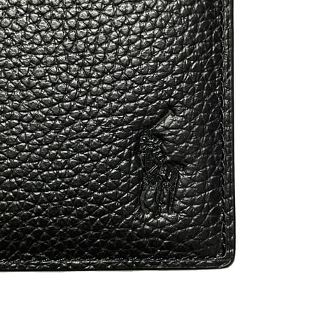 POLO RALPHLAUREN　LEATHER WALLET (BLACK)