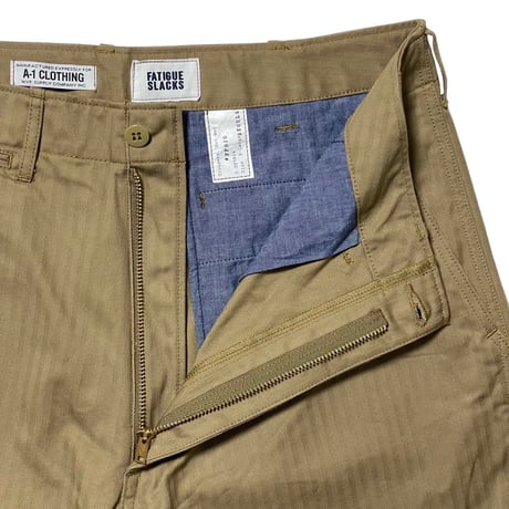 M.V.P. x CORONA　"HERRINGBONE" DESERT SLACKS (KHAKI)