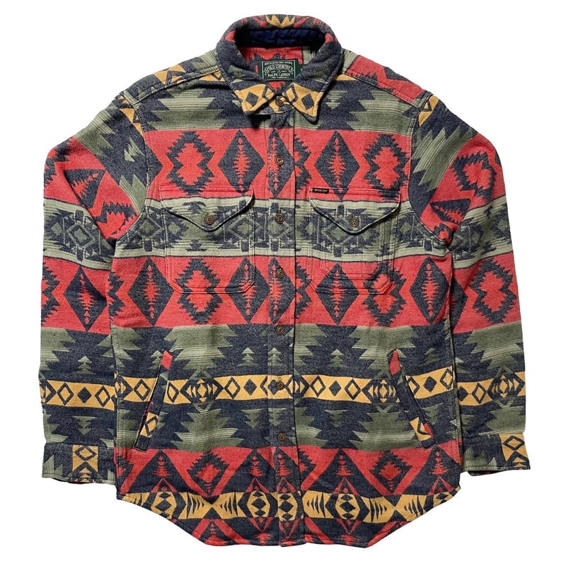 トップス RALPH LAUREN NATIVE FLANNEL SHIRT 楽天市場】ポロ ラルフローレン メンズ クラシックフィット インディゴ