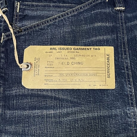 RRL RALPHLAUREN　"FIELD CHINO"