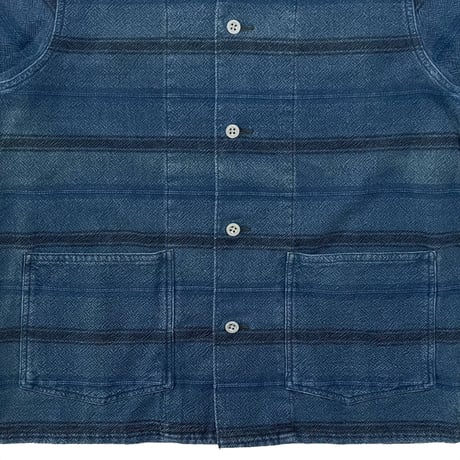 RRL RALPHLAUREN　"STRIPED" INDIGO WORK JACKET