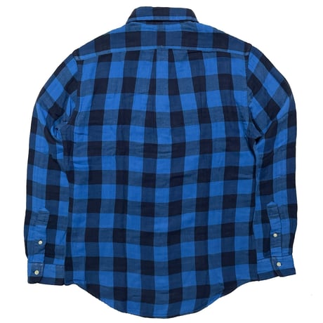 POLO RALPHLAUREN　 "BUFFALO CHECK" FLANNEL SHIRT (BLACK&BLUE)