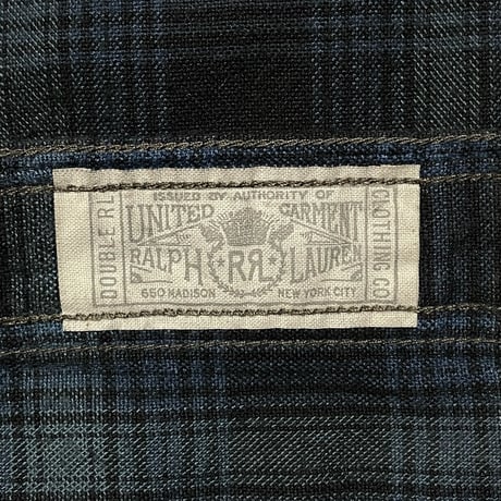 RRL RALPHLAUREN　"PLAID CANVAS" WORK SHIRT