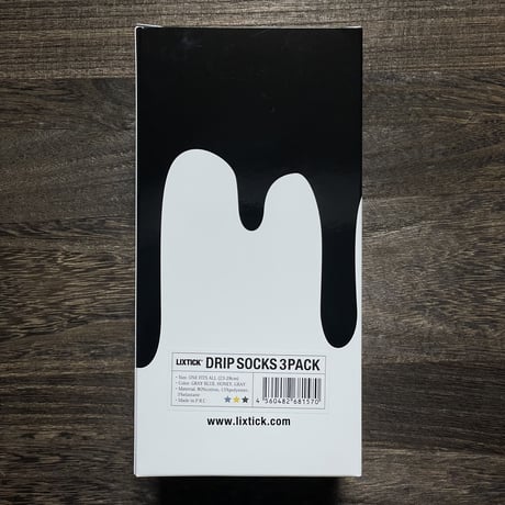 LIXTICK　DRIP SOCKS 3PACK (8th)