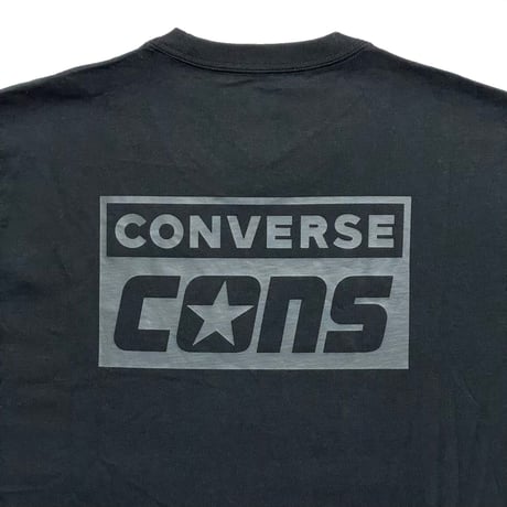 CONVERSE　"CONS" LOGO S/S TEE (海外限定/BLACK)