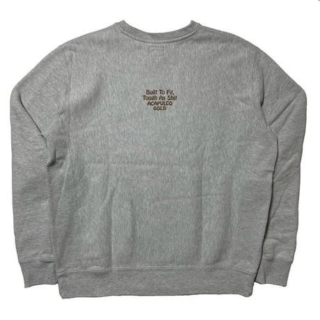 ACAPULCO GOLD　 GET LOST CREW SWEATSHIRT (WASHED GREY)