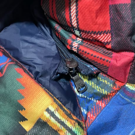POLO RALPHLAUREN　"NATIVE PATCHWORK" DOWN JACKET