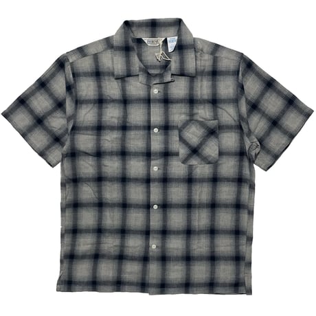 FIVE BROTHER　"NAVY OMBRE" OPEN COLLAR SHIRT