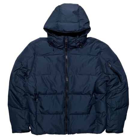 POLO RALPHLAUREN　"RIPSTOP" HOODED DOWNJACKET (NAVY)