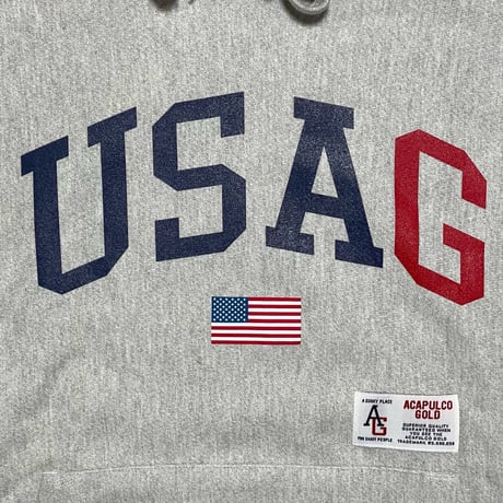 ACAPULCO GOLD　"USAG LOGO" HOODIE