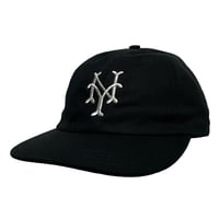 COOPERSTOWN BALL CAP　"NEW YORK METS" BASEBALL CAP (BLACK)