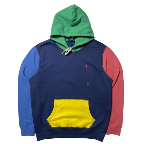 POLO RALPHLAUREN　"COLOR BLOCK" LINING HOODIE