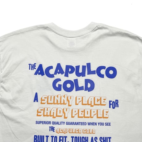 ACAPULCO GOLD　 "NO RUSH" S/S TEE (WHITE)