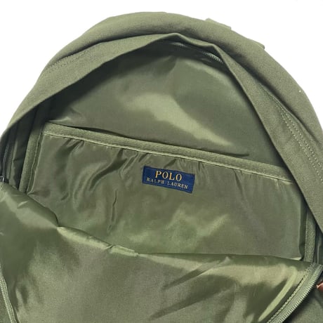 POLO RALPHLAUREN　"CANVAS" BACKPACK (GREEN)