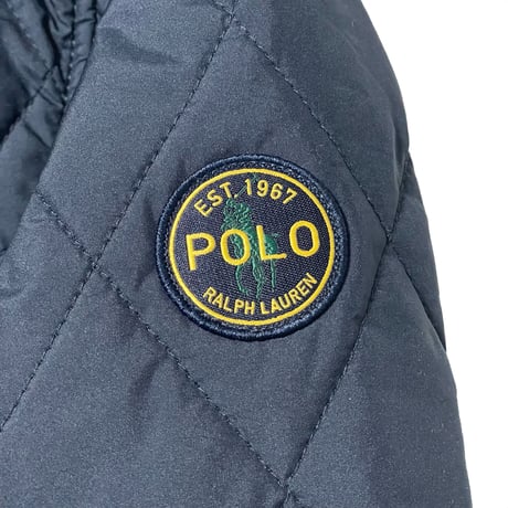 POLO RALPHLAUREN　QUILTING BOMBER JACKET (NAVY)