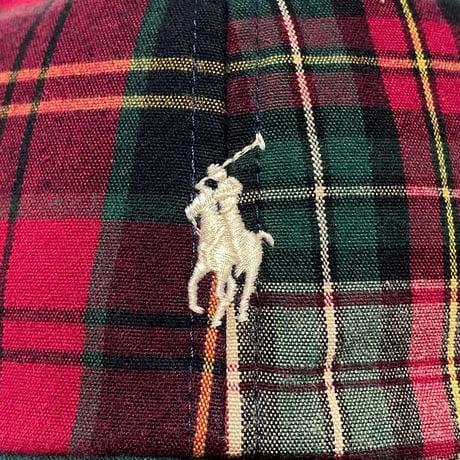 POLO RALPHLAUREN　"OX.FORD CHECK" BASEBALL CAP