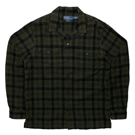 POLO RALPHLAUREN　"OPEN COLLAR" FLANNEL SHIRT