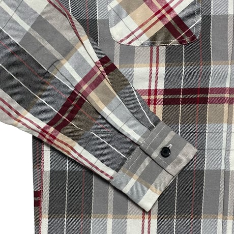 FIVE BROTHER　 "GRAY CHECK" HEAVY FLANNEL WORK SHIRT