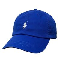 POLO RALPHLAUREN　CLASSIC BASEBALLCAP (BLUE&WHITE)