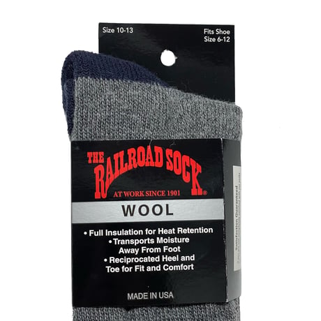THE RAILROAD SOCK　"WOOL" SOCKS (NAVY)