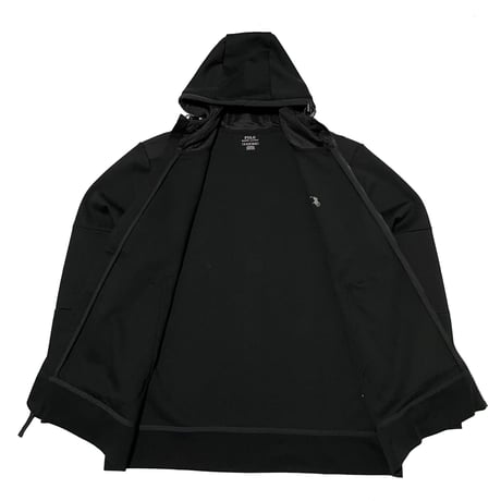 POLO RALPHLAUREN　"HYBRID FULL-ZIP" HOODIE (BLACK)