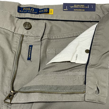 POLO RALPHLAUREN　"STRETCH SLIM FIT" CHINO PANTS